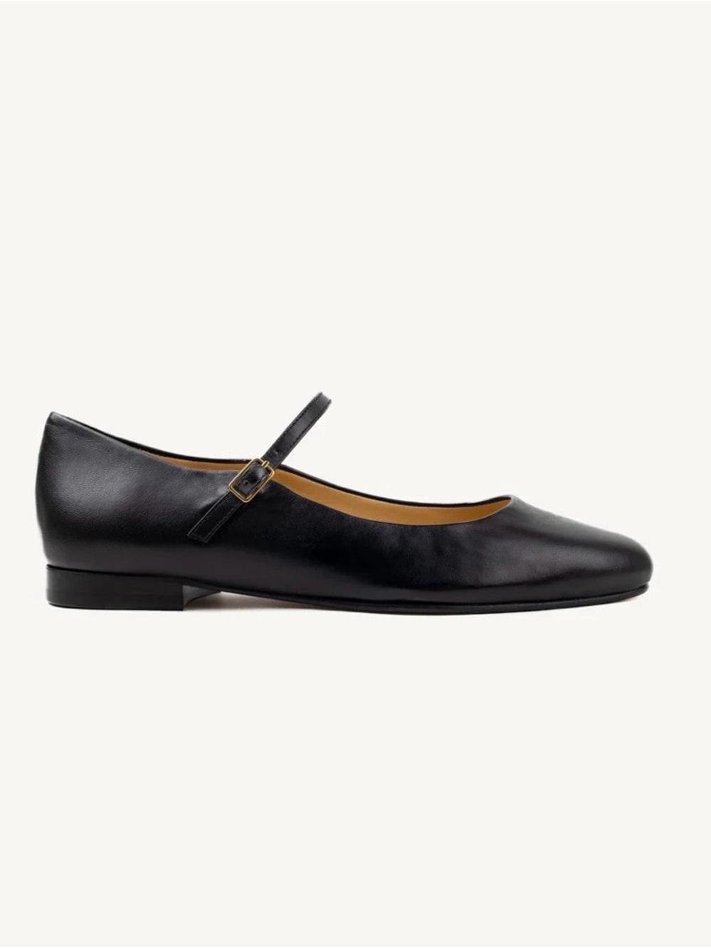 Classic Black Mary Jane Flats - Women's Leather Loafers Size 39=US Size 8-8.5